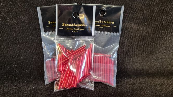 Hovedbilde Perlestaver rød 20mm