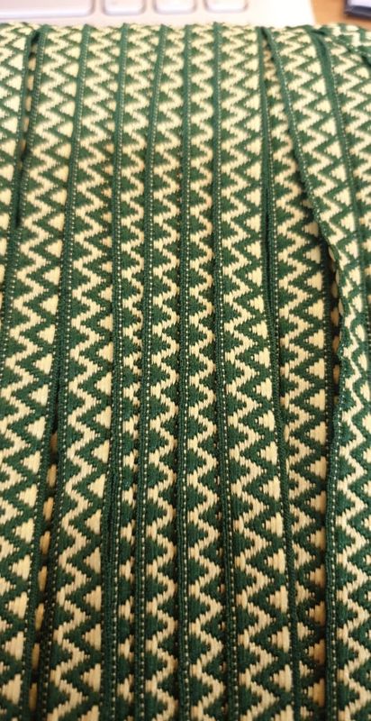 Krokakvaring grønn/ gul, 10mm