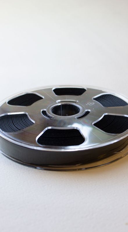 Fløyelsbånd sort 16 mm rull 12,5m