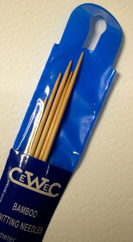 Strikkepinner 2mm - 20cm bambus 