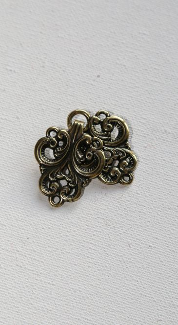 Hovedbilde Metallhekte 65mm gylden