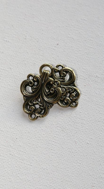 Metallhekte 65mm gylden