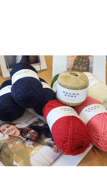 Hovedbilde Bunadstrikk strikkepakke  modell 