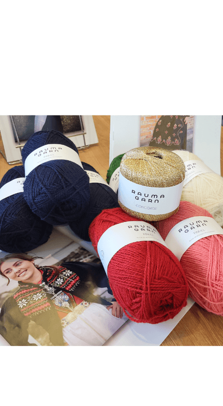 Bunadstrikk strikkepakke  modell 