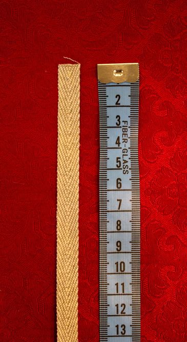 Hovedbilde Bendelbånd 10 mm, lin- sildebensvevet