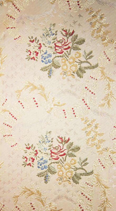 Dauphin lampas silkebrokade Creme