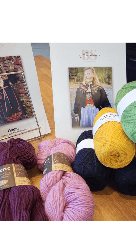 Bunadstrikk strikkepakke modell 